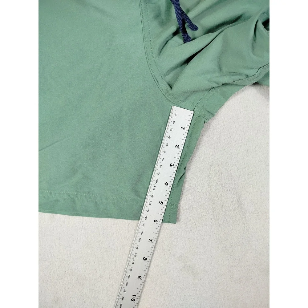 L.L. Bean‎ Swim Trunks Shorts Mens XXL Green Mesh Lined Drawstring Pockets